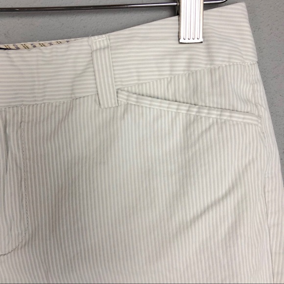 GAP Gray Stripe Cotton Bermuda Walking Shorts - Picture 2 of 7